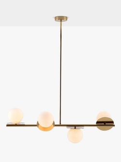 houseof Opal 4 Disk Ceiling Light, Brass
