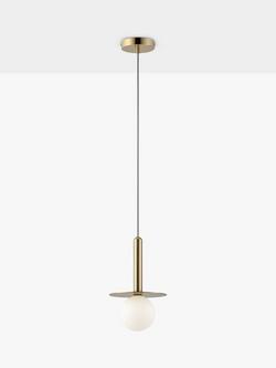 houseof Plate Pendant Ceiling Light, Brass