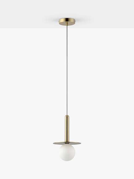 houseof Plate Pendant Ceiling Light - view 2, Brass