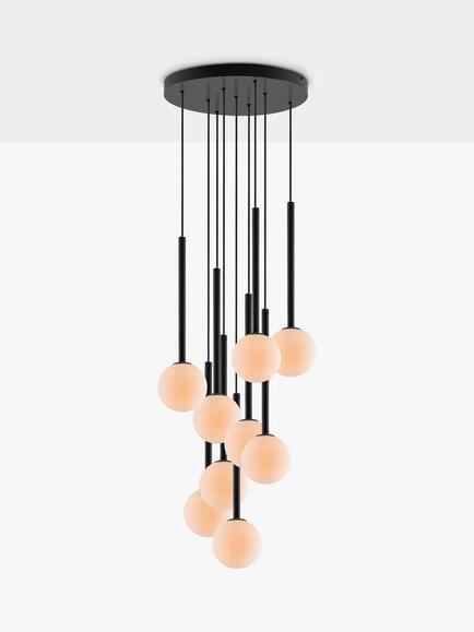 houseof 9 Cluster Pendant Ceiling Light, Charcoal