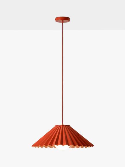 houseof Pleat Pendant Ceiling Light, Burnt Orange/Pink, Burnt Orange/Pink
