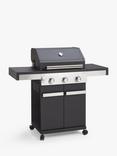 John Lewis Grillstream 3 Burner Hybrid Gas & Charcoal BBQ