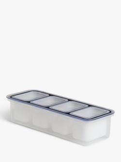 John Lewis Pizza Topping & BBQ Seasoning Container, Stainless Steel