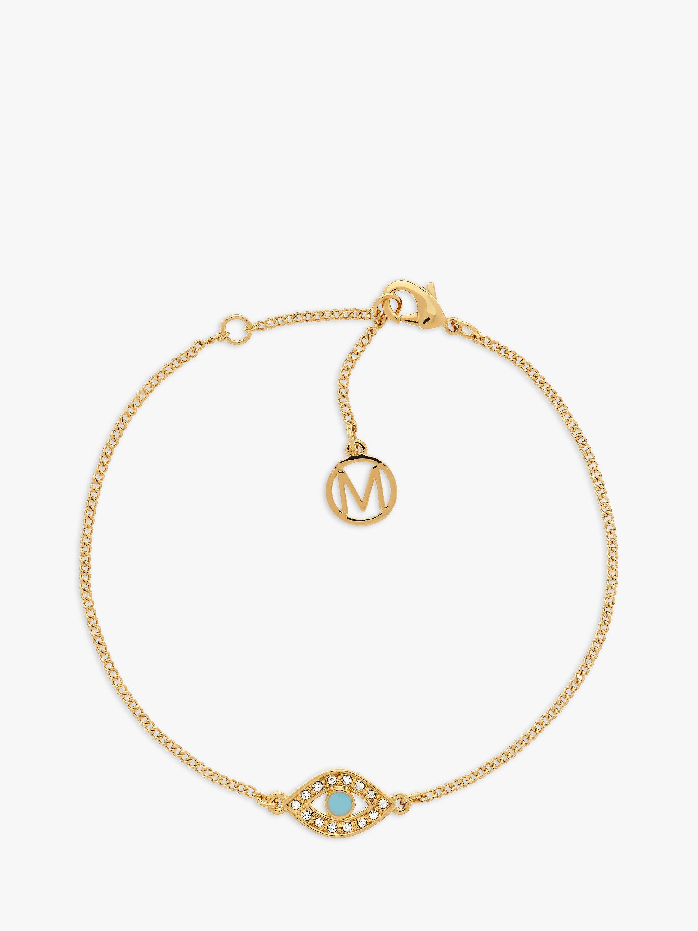 Product image 1 of 2, which shows Melissa Odabash Crystal Eye Bracelet, Gold