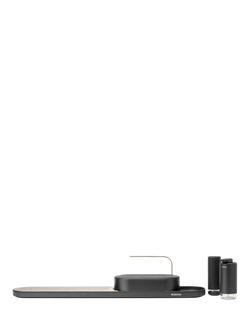 Brabantia SinkStyle Organiser, Drying Tray, Soap Dispenser and Soap Squeezer, Mineral Infint Grey