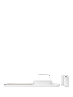 Brabantia SinkStyle Organiser, Drying Tray, Soap Dispenser and Soap Squeezer, Mineral Fresh White