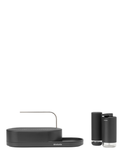 Brabantia SinkStyle Organiser, Soap Dispenser and Soap Squeezer, Mineral Infint Grey