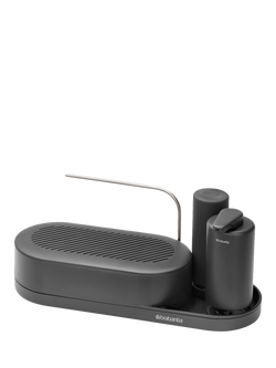 Brabantia SinkStyle Organiser, Soap Dispenser and Soap Squeezer - view 2, Mineral Infint Grey