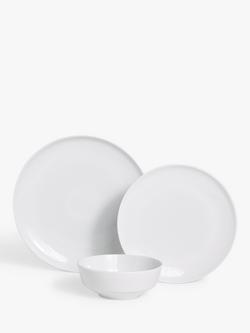 Design Project by John Lewis Porcelain Dinnerware Set, 12 Piece, White - view 2, White