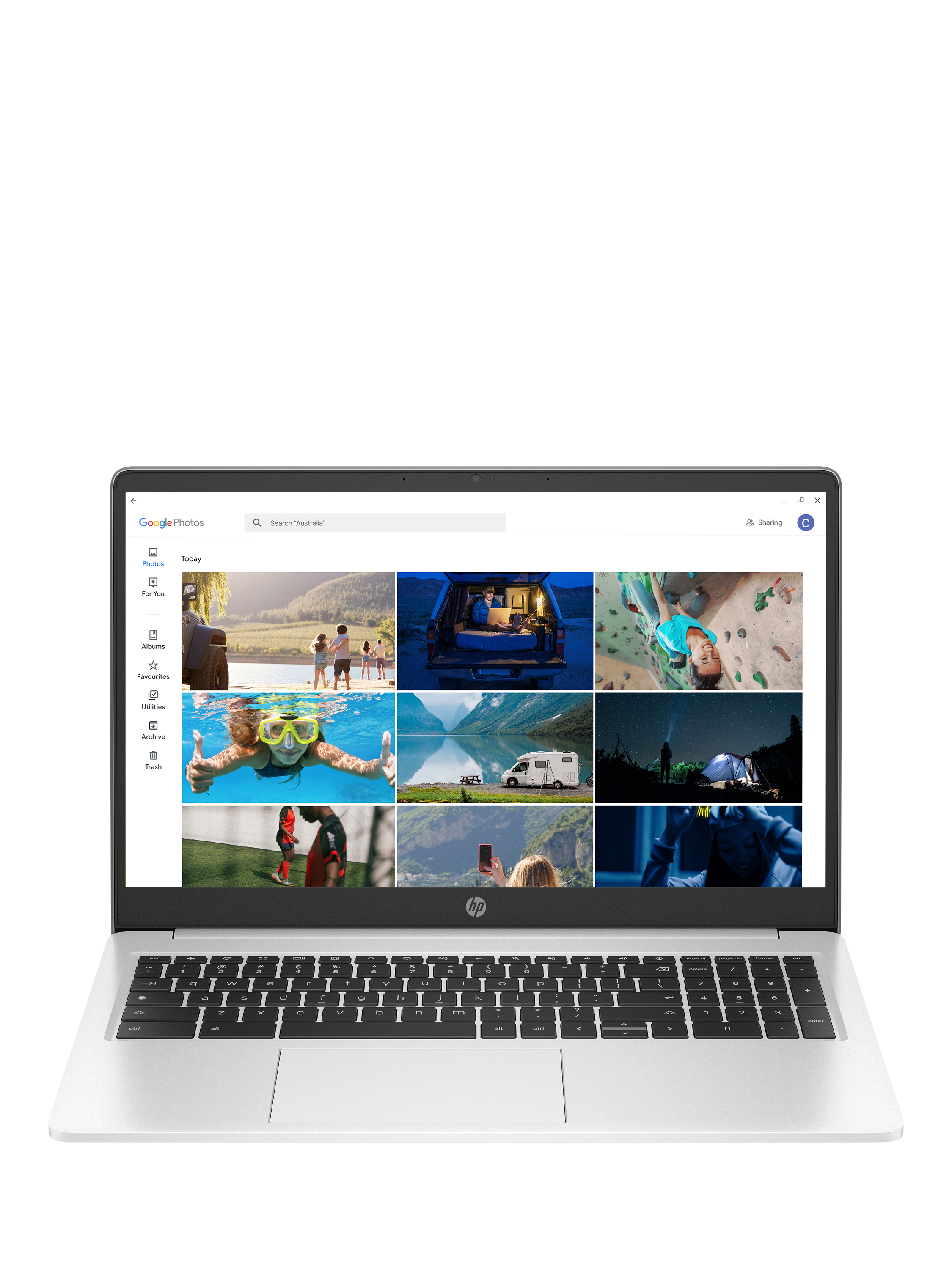 HP Chromebook 15a-na0005na Laptop, Intel Pentium Silver Processor, 4GB RAM, 128GB eMMC, 15.6" Full HD, Mineral Silver