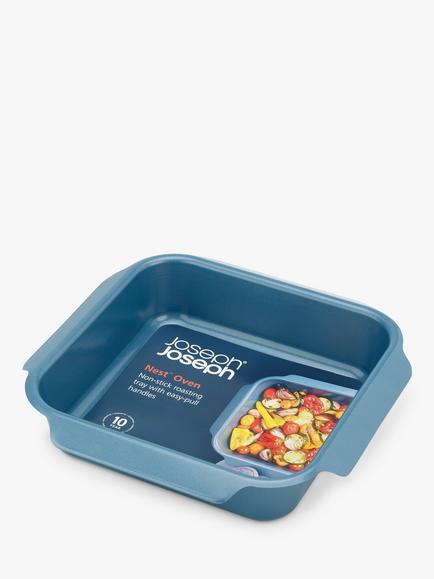 Joseph Joseph Nest Square Carbon Steel Non-Stick Oven Roasting Tray, Medium, Blue - view 2, Blue