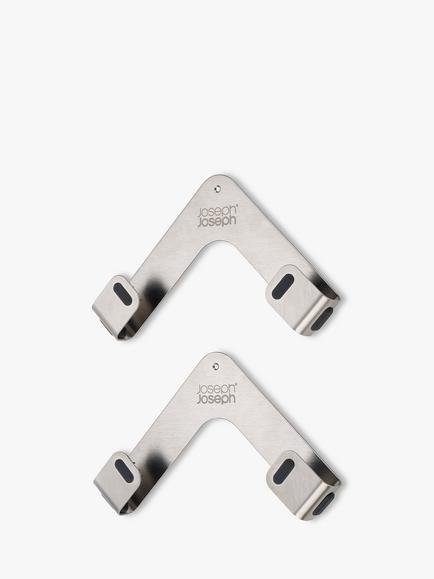 Joseph Joseph Space Stainless Steel Pan Lid Storage Holders, Set of 2, Navy