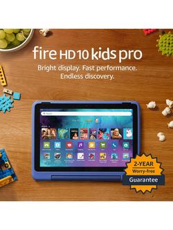 Amazon Fire HD 10 Kids Pro Edition Tablet (13th Generation, 2023) for ages 6-12 with Kid-Friendly Case & Parental Controls, Octa-core, Fire OS, Wi-Fi, 32GB, 10.1" - view 2, Blue