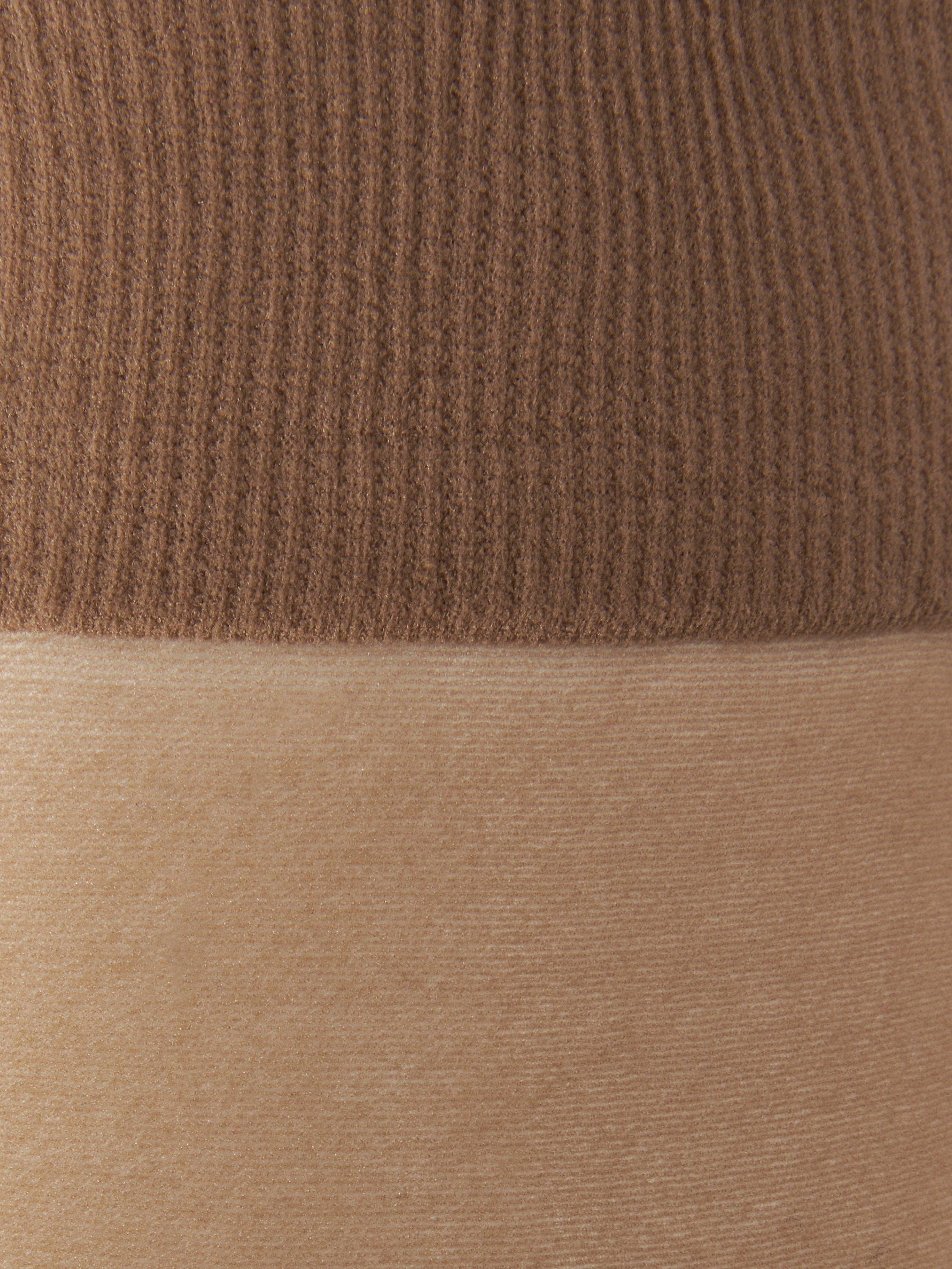 Product image 3 of 3, which shows John Lewis 10 Denier Knee-High Tights, Pack of 3, Almond