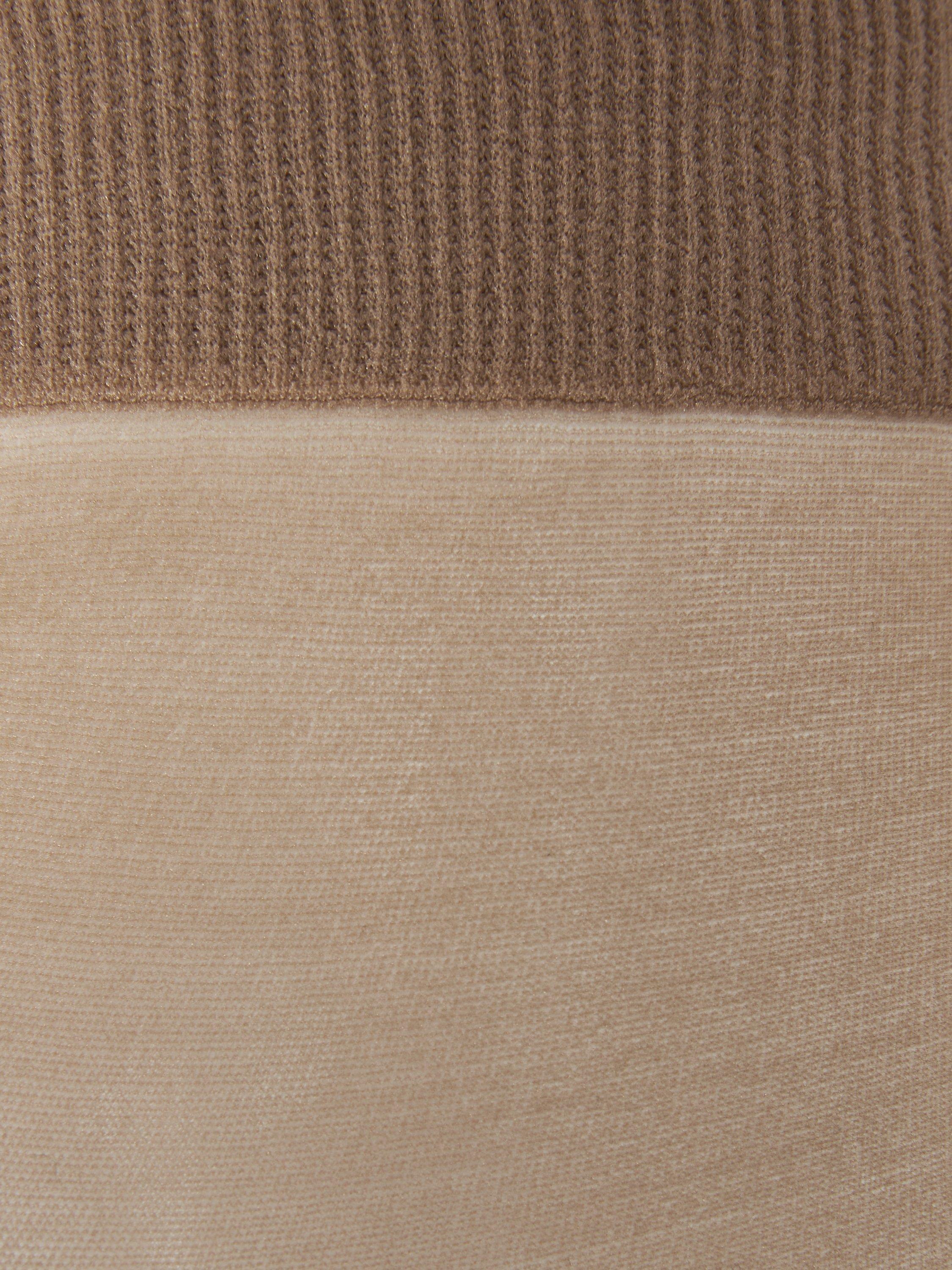 Product image 3 of 3, which shows John Lewis 10 Denier Ankle-High Tights, Pack of 3, Almond