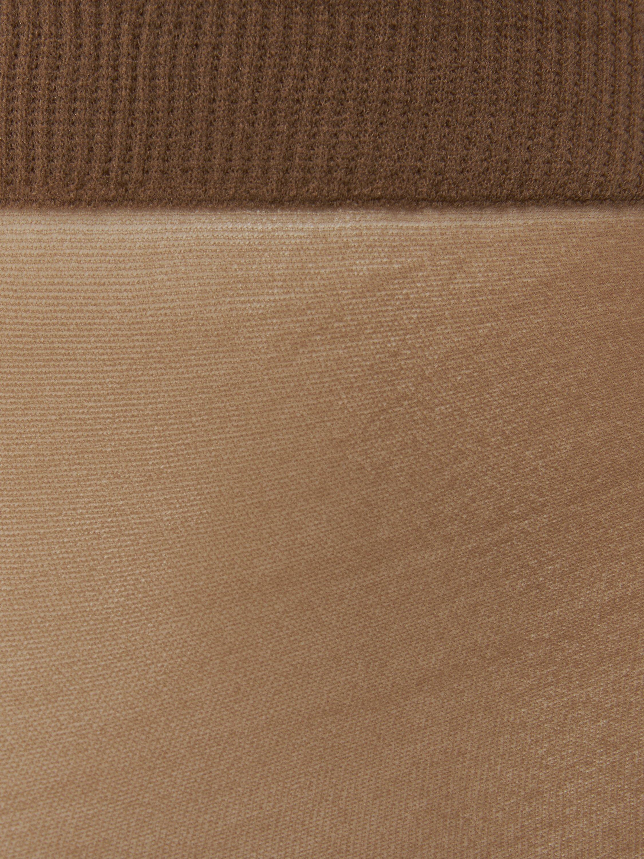 Product image 3 of 3, which shows John Lewis 10 Denier Ankle-High Tights, Pack of 3, Caramel