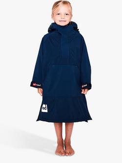 Red Kids' Dry Poncho, One Size - view 2, Navy