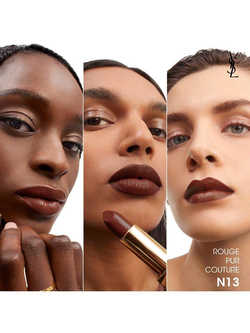 Product image 4 of 8, which shows Yves Saint Laurent Rouge Pur Couture Lipstick, N13 Effortless Maroon