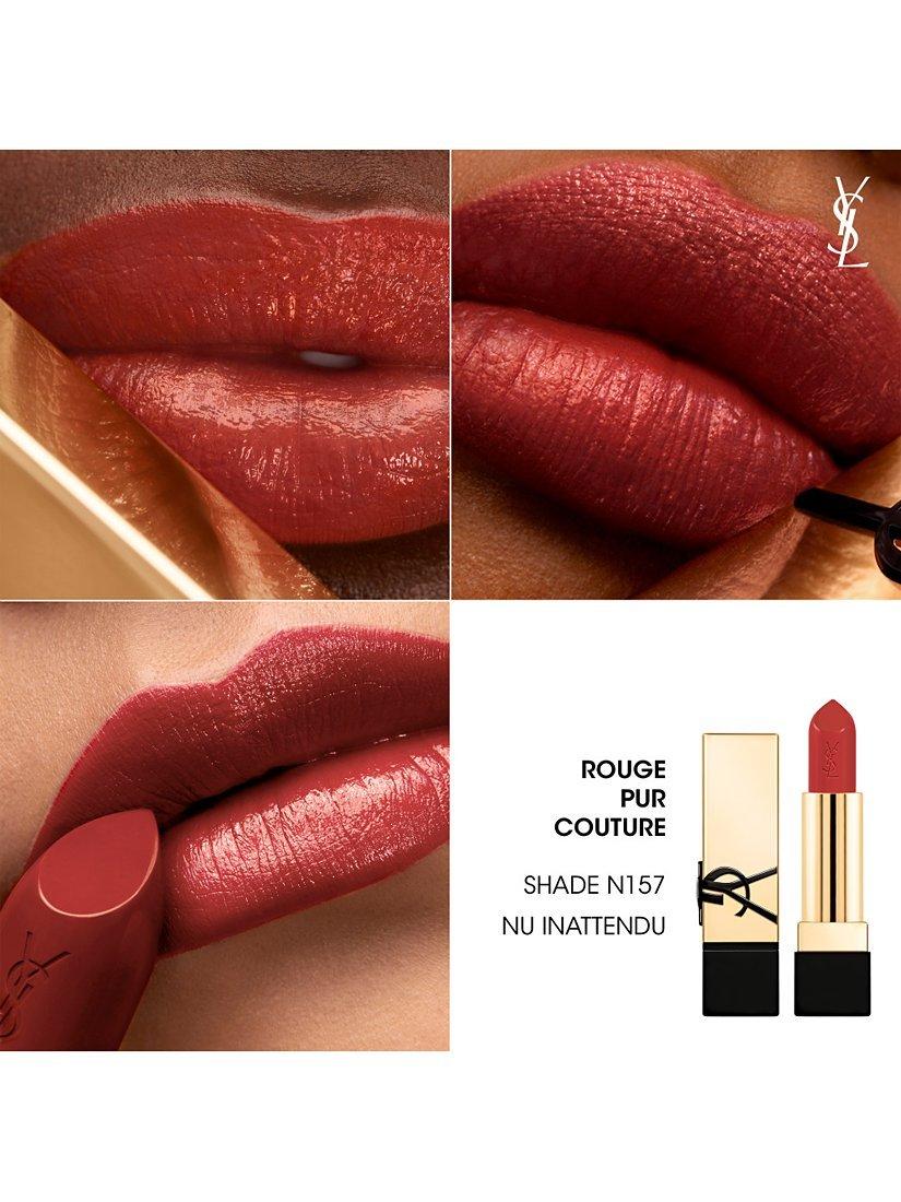Product image 3 of 8, which shows Yves Saint Laurent Rouge Pur Couture Lipstick, N157 Nu Inattendu