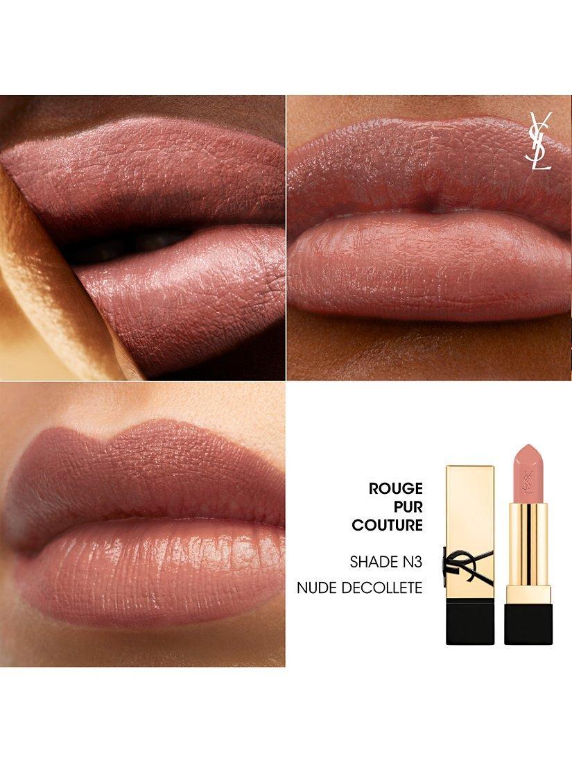Product image 3 of 8, which shows Yves Saint Laurent Rouge Pur Couture Lipstick, N3 Nude Decollete