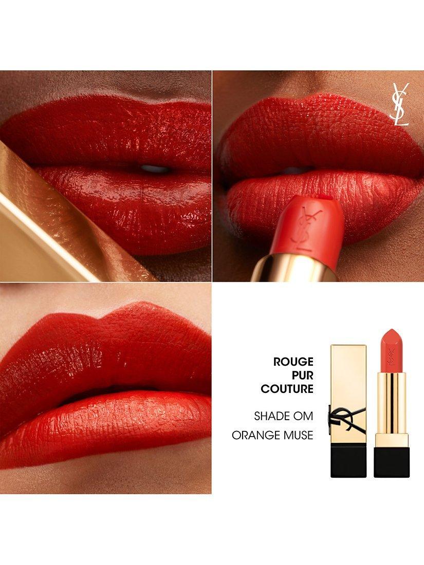 Product image 3 of 8, which shows Yves Saint Laurent Rouge Pur Couture Lipstick, OM Orange Muse