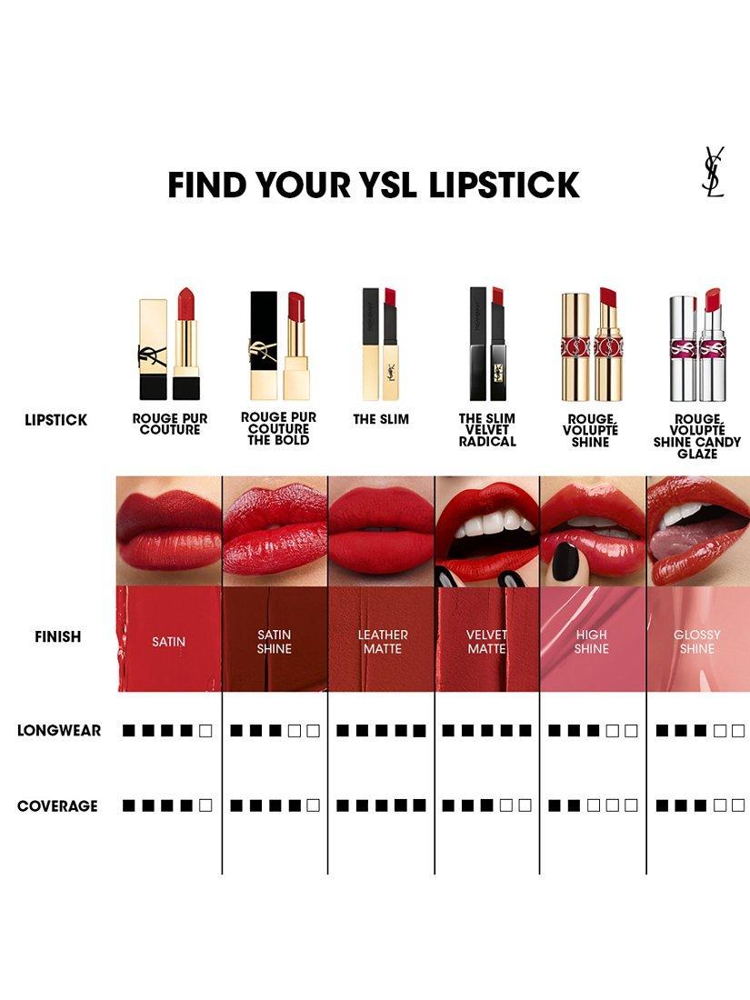 Product image 8 of 8, which shows Yves Saint Laurent Rouge Pur Couture Lipstick, P4 Chic Coral