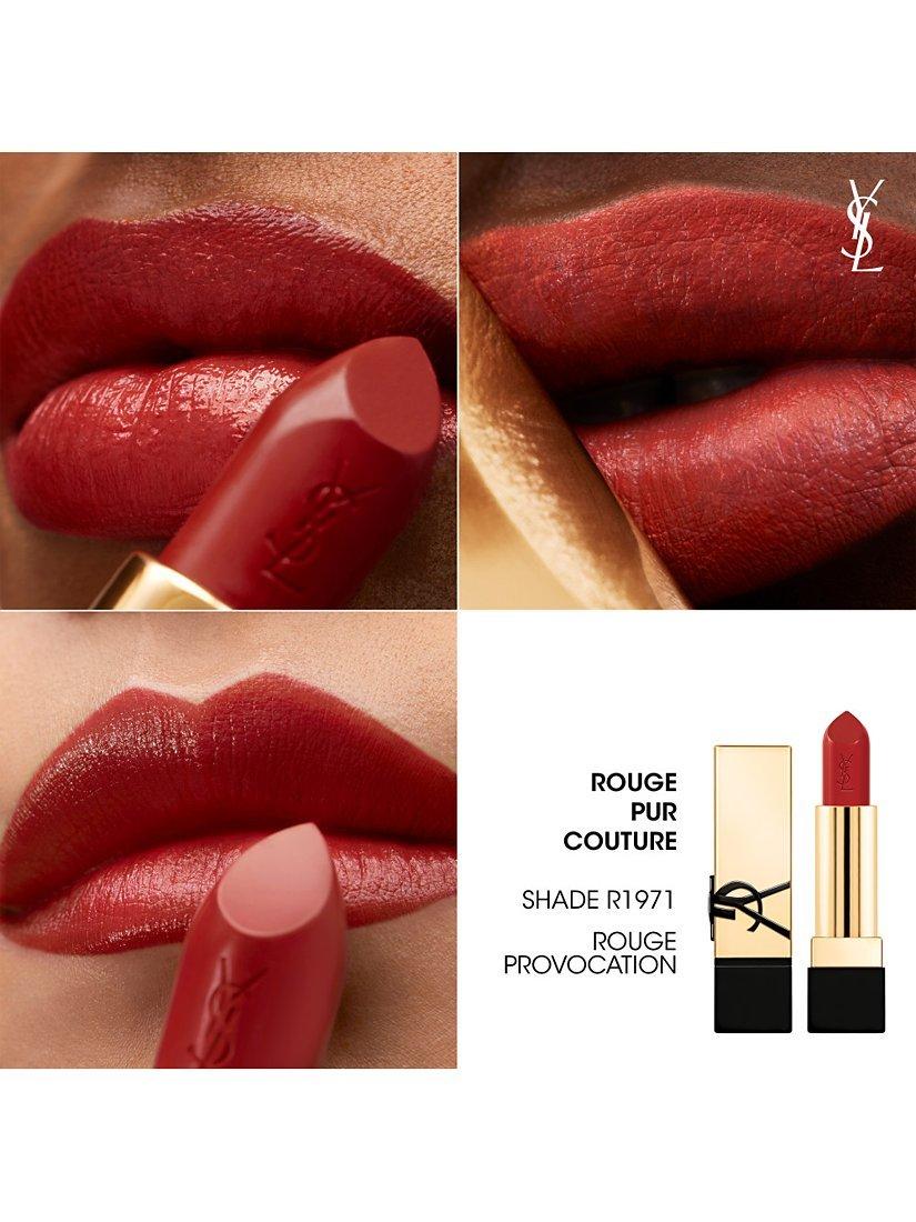 Product image 3 of 8, which shows Yves Saint Laurent Rouge Pur Couture Lipstick, R1971 Rouge Provocation