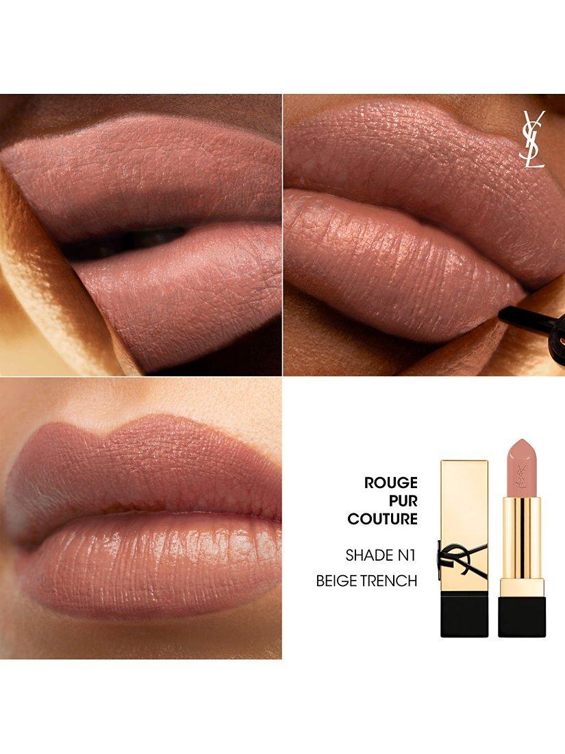 Product image 3 of 8, which shows Yves Saint Laurent Rouge Pur Couture Lipstick, N1 Beige Trench