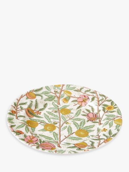 Morris & Co. Earthenware Side Plate, Set of 4, 23cm, Multi - view 2, Multi