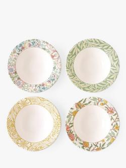 Morris & Co. Earthenware Cereal Bowl, Set of 4, 19cm, Multi, Multi