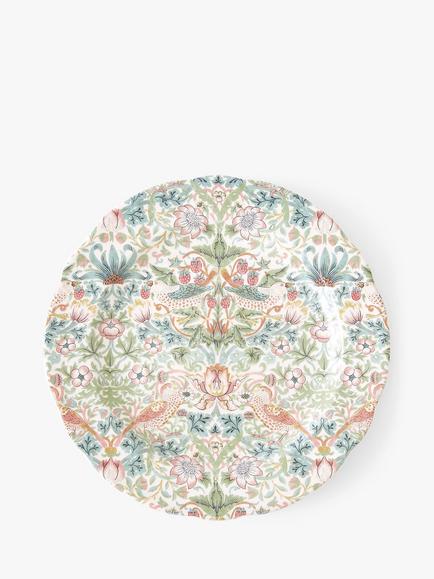 Morris & Co. Strawberry Thief Earthenware Serving Plate, 30.7cm, Multi, Multi