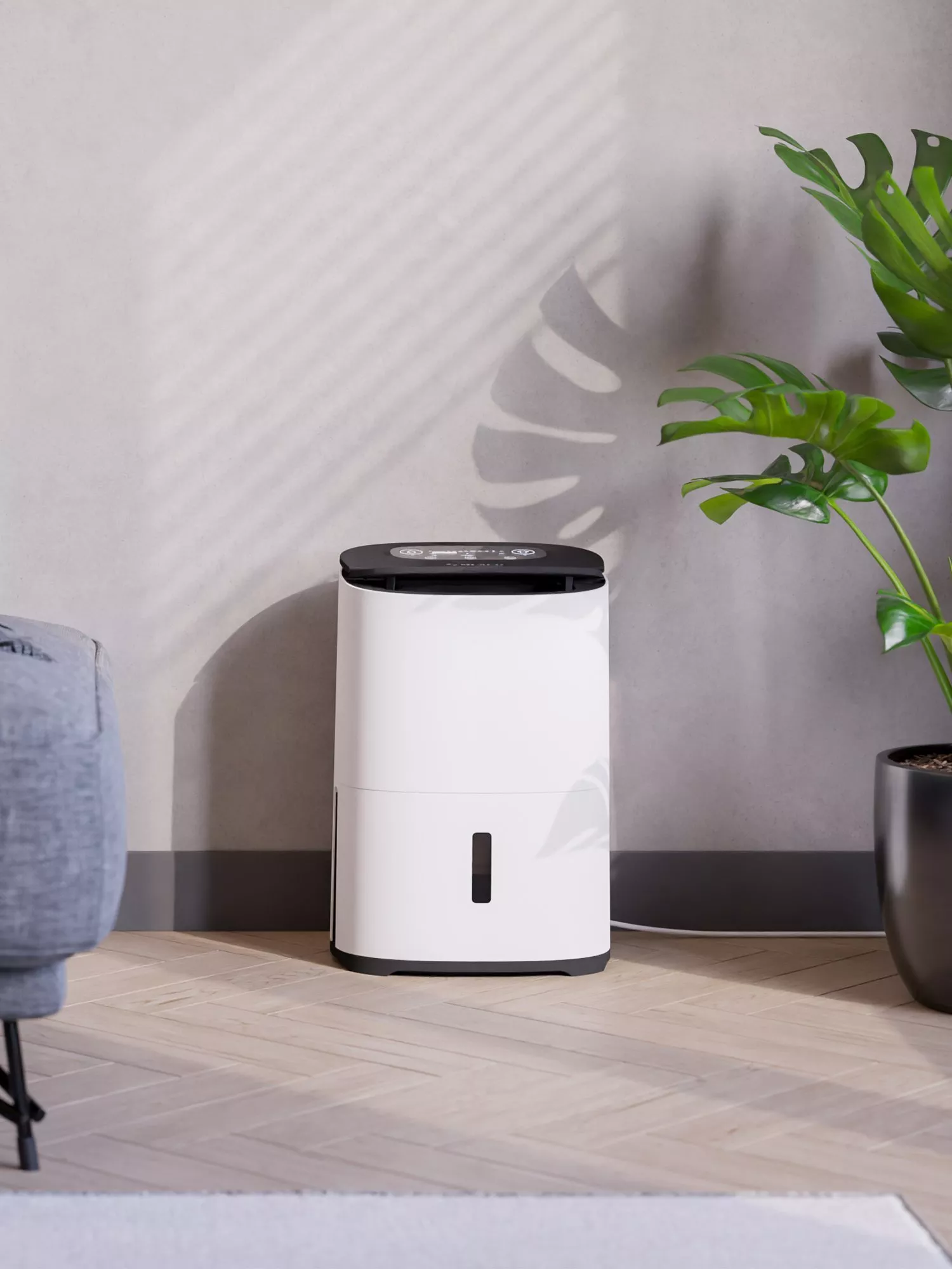 Dehumidifier in a living room setting