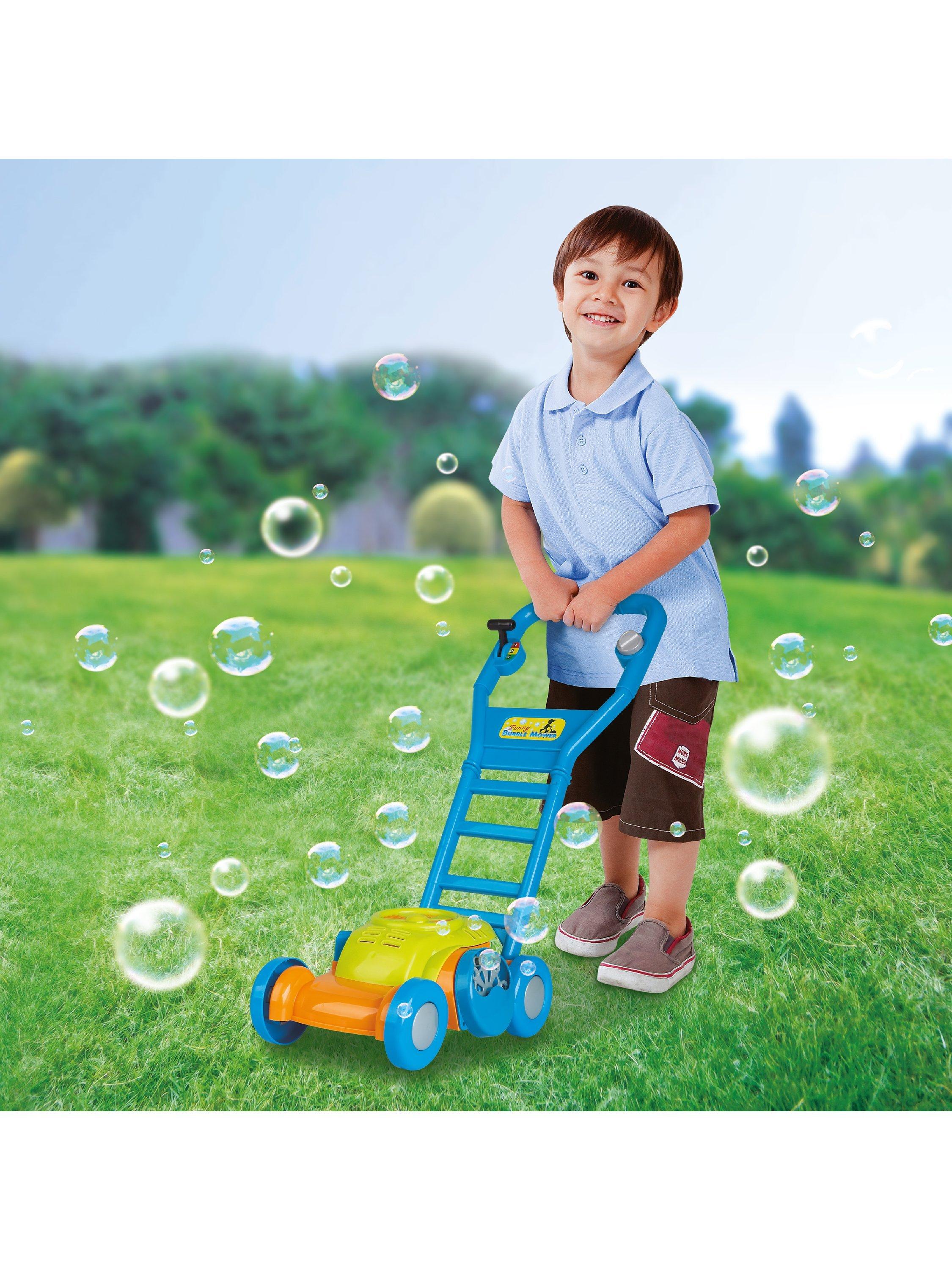 Bubble blowing lawn mower deals