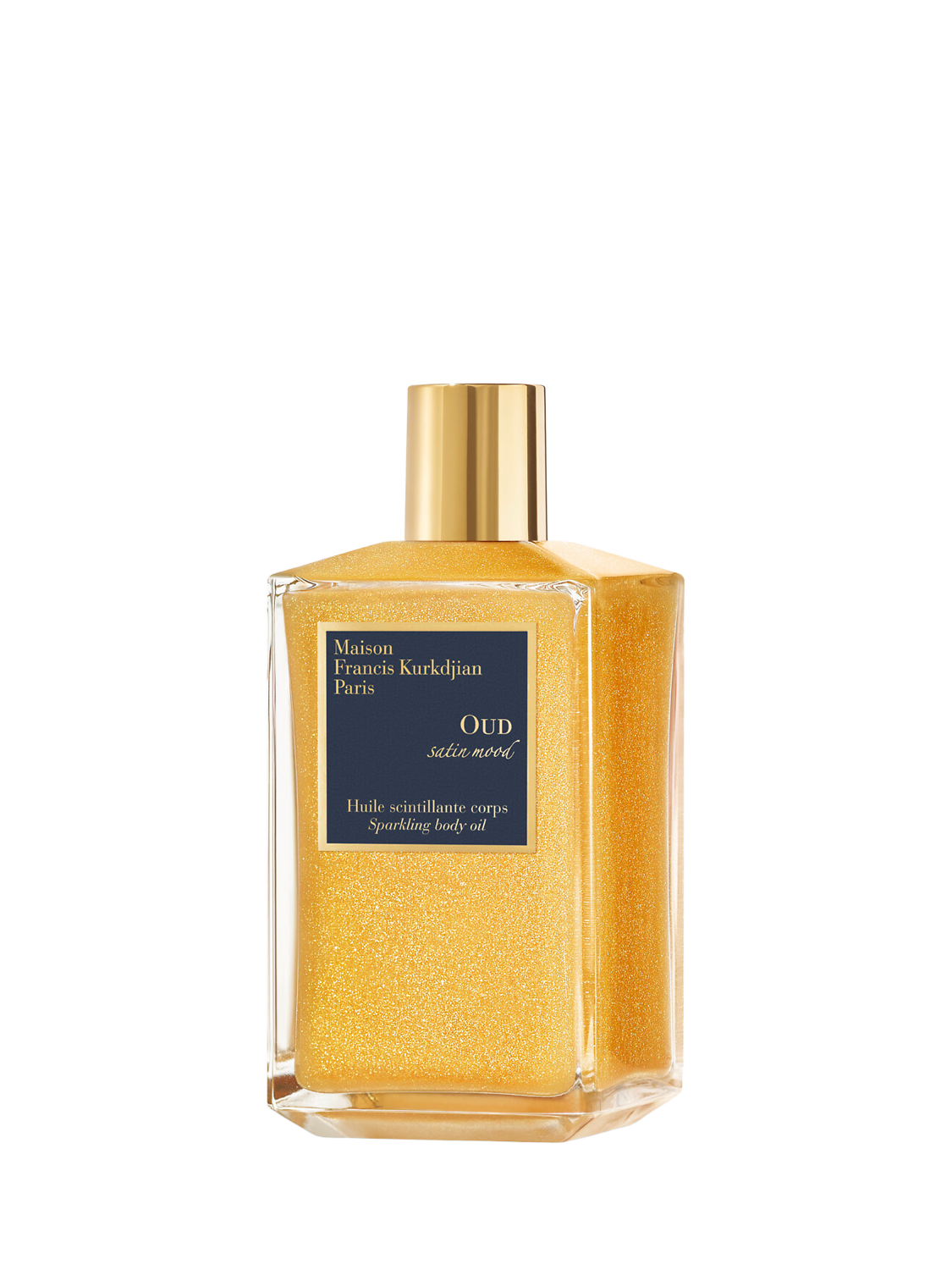 Product image 1 of 2, which shows Maison Francis Kurkdjian OUD Satin Mood Sparkling Body Oil, 200ml