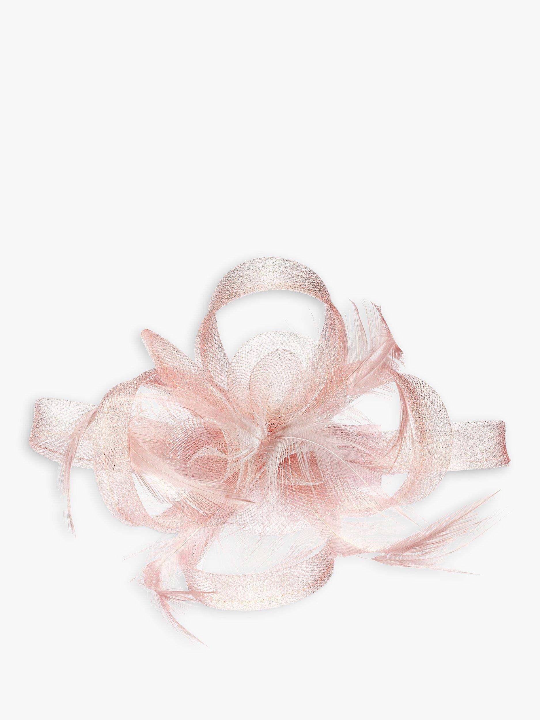 Jon Richard Small Hair Clip Fascinator, Pink