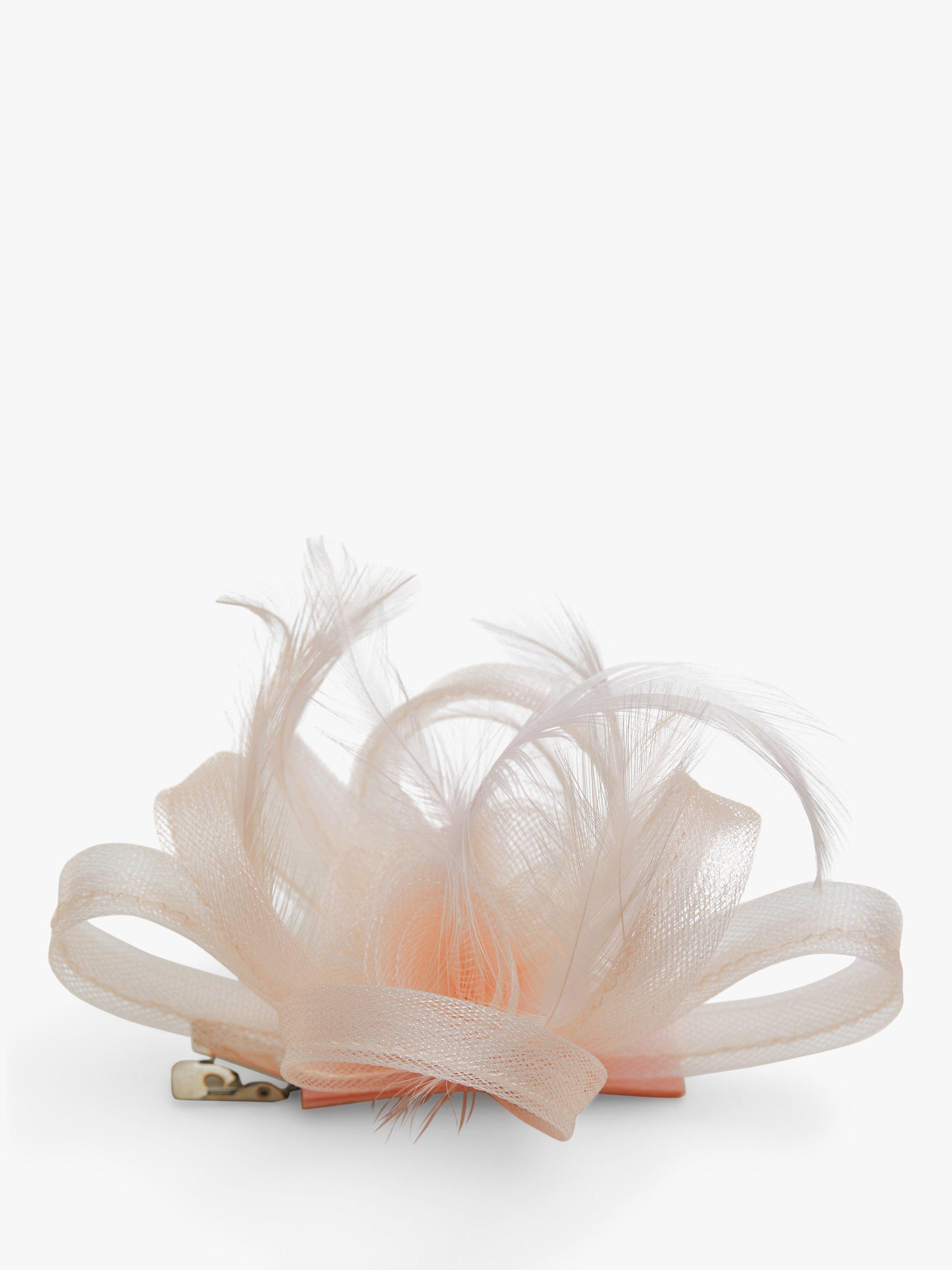 Product image 2 of 5, which shows Jon Richard Small Hair Clip Fascinator, Pink