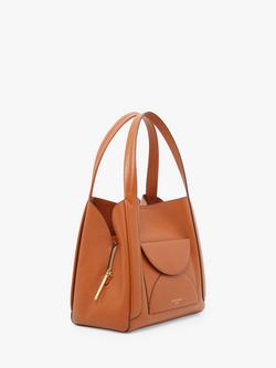 Jasper Conran London Darcey Three Section Leather Hobo Bag - view 2, Tan