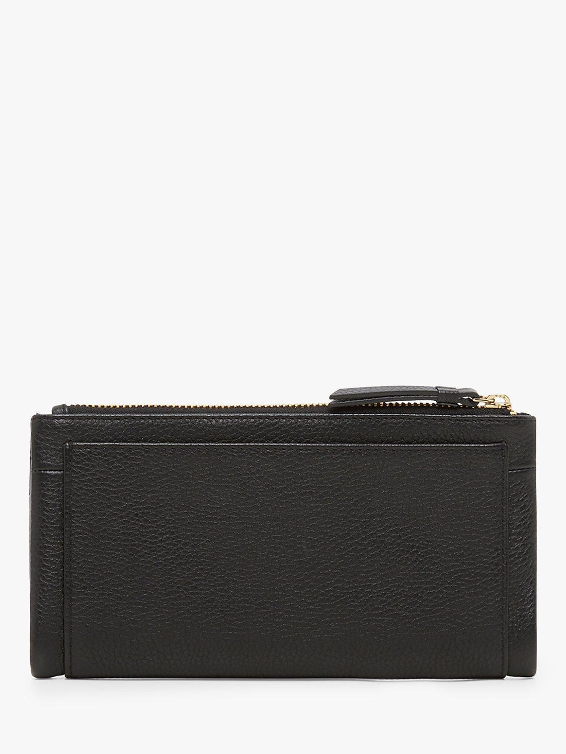Product image 3 of 6, which shows Jasper Conran London Darcey Large Leather Purse, Black