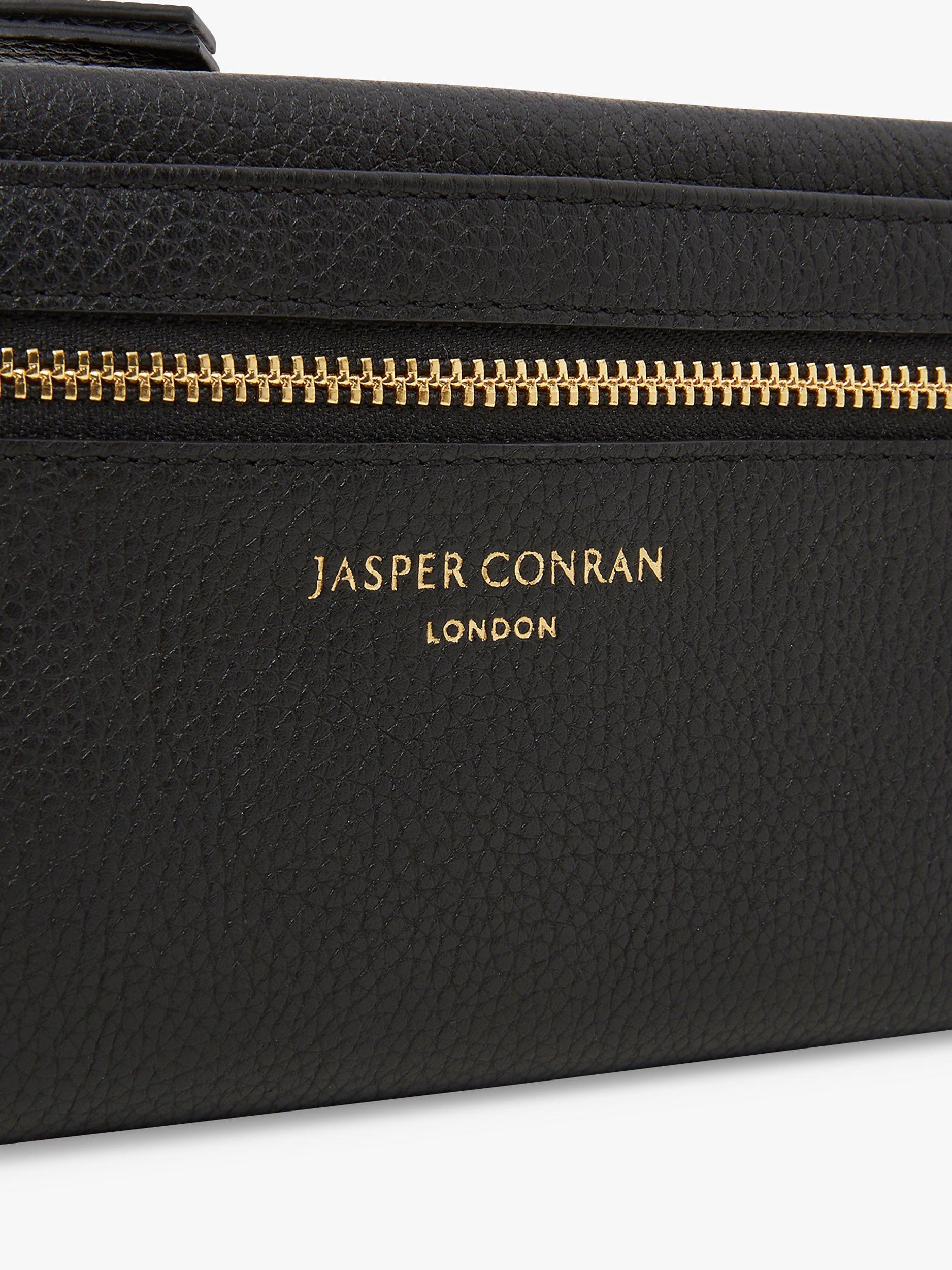 Product image 6 of 6, which shows Jasper Conran London Darcey Large Leather Purse, Black