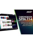 Acer Spin 714 Chromebook, Intel Core i3 Processor, 8GB RAM, 256GB SSD, 14” Full HD Touchscreen, Steel Gray