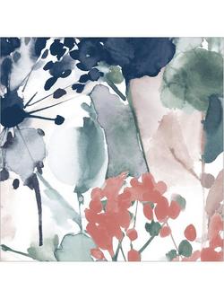 John Lewis Floral Art Blank Greeting Card, Multi