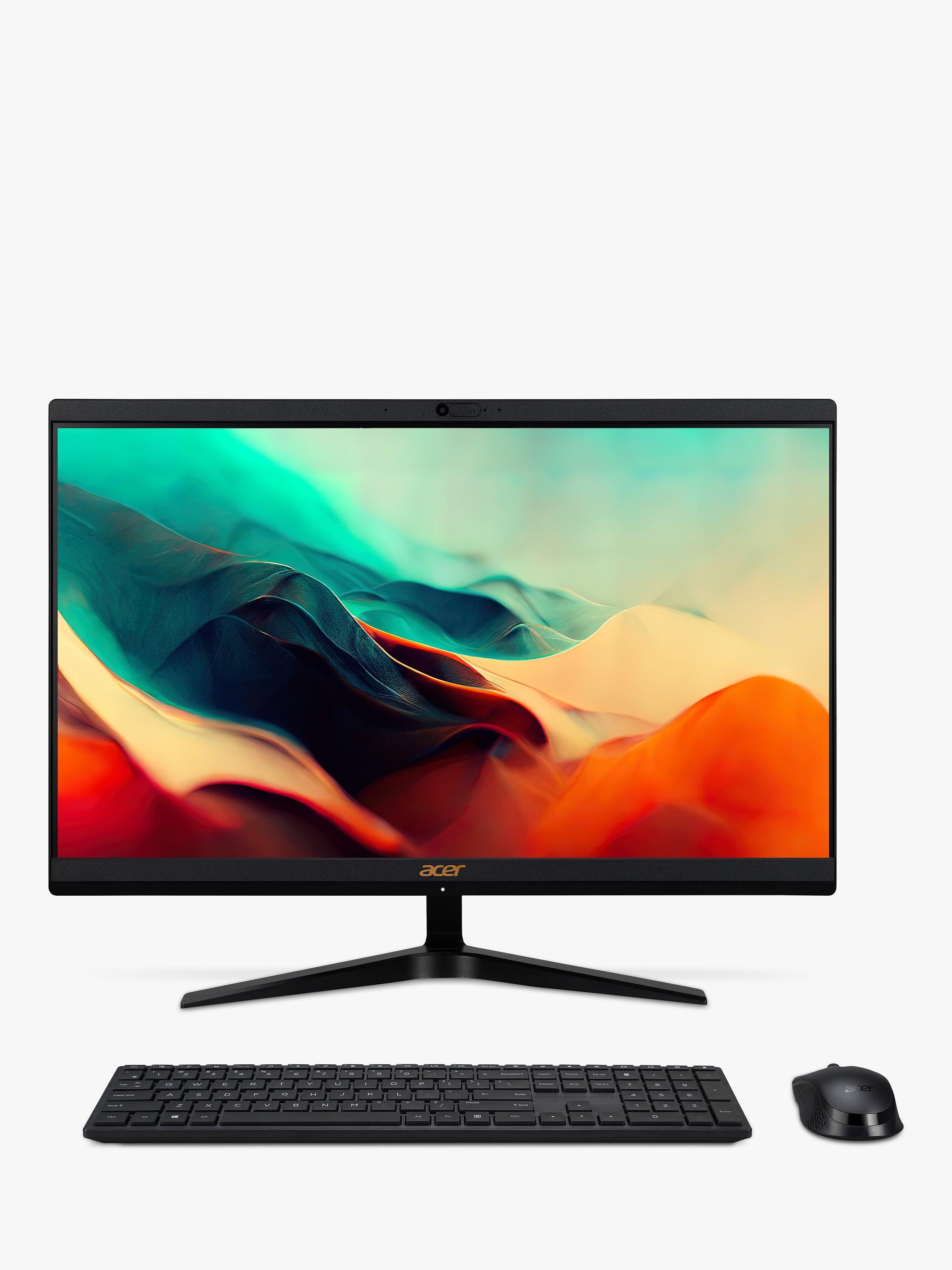 Acer Aspire C22-1800 All-in-One Desktop PC, Intel Core i3 Processor, 8GB RAM, 256GB SSD, 21.5" Full HD, Black