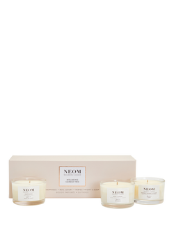 NEOM Wellbeing London Travel Scented Candle Gift Set, Multi