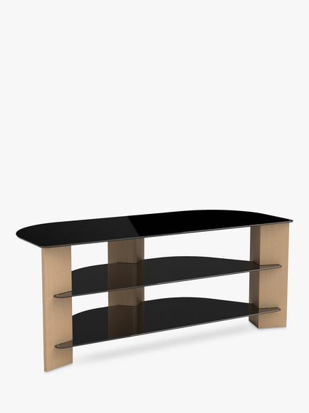 AVF Varano 1100 Corner TV Stand for TVs up to 55", Oak/Black
