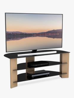 AVF Varano 1100 Corner TV Stand for TVs up to 55" - view 2, Oak/Black