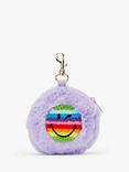 Small Stuff Kids' SMILEYWORLD®️ Faux Fur Purse Keyring, Lilac