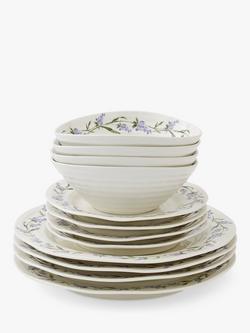 Sophie Conran for Portmeirion Lavandula Porcelain Dinnerware Set, White, 12 Piece - view 2, White