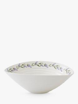 Sophie Conran for Portmeirion Lavandula Porcelain Serve Bowl, 34.5cm, White, White