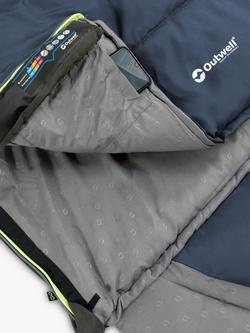 Outwell Contour Lux Single Sleeping Bag, Deep Blue - view 2, Deep Blue
