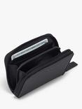 TUMI Nassau Leather Zip Around Card Case, Black